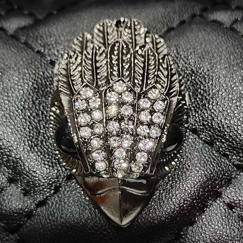 Kurt G Mini Quilted Eagle Metal Women Shouder Bag Embroidery PU Leather Ladies Cross Body Bags