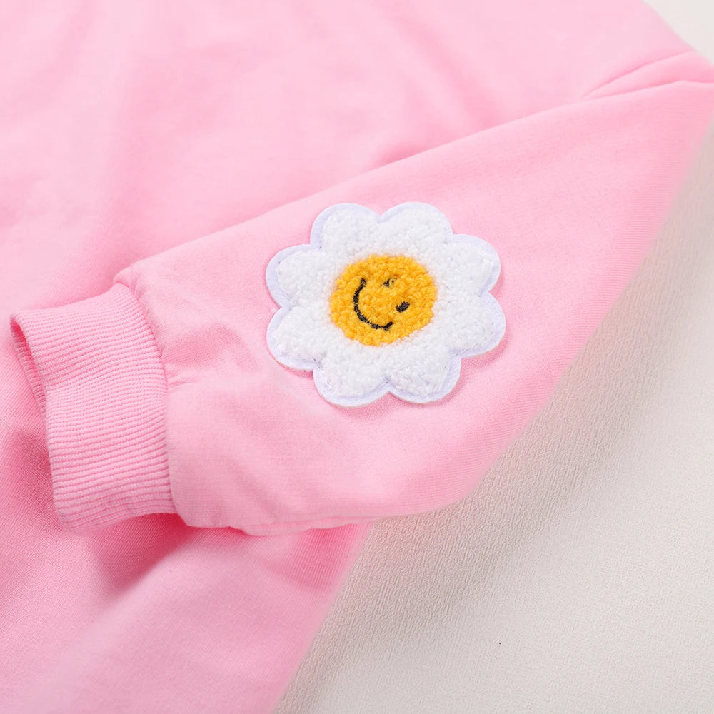 Korea Baby Boys Clothing Sets Spring Autumn Cotton Clothes Children Sweatshirt Baby Girls Pullover Tops+ Pant Suits 2PCS