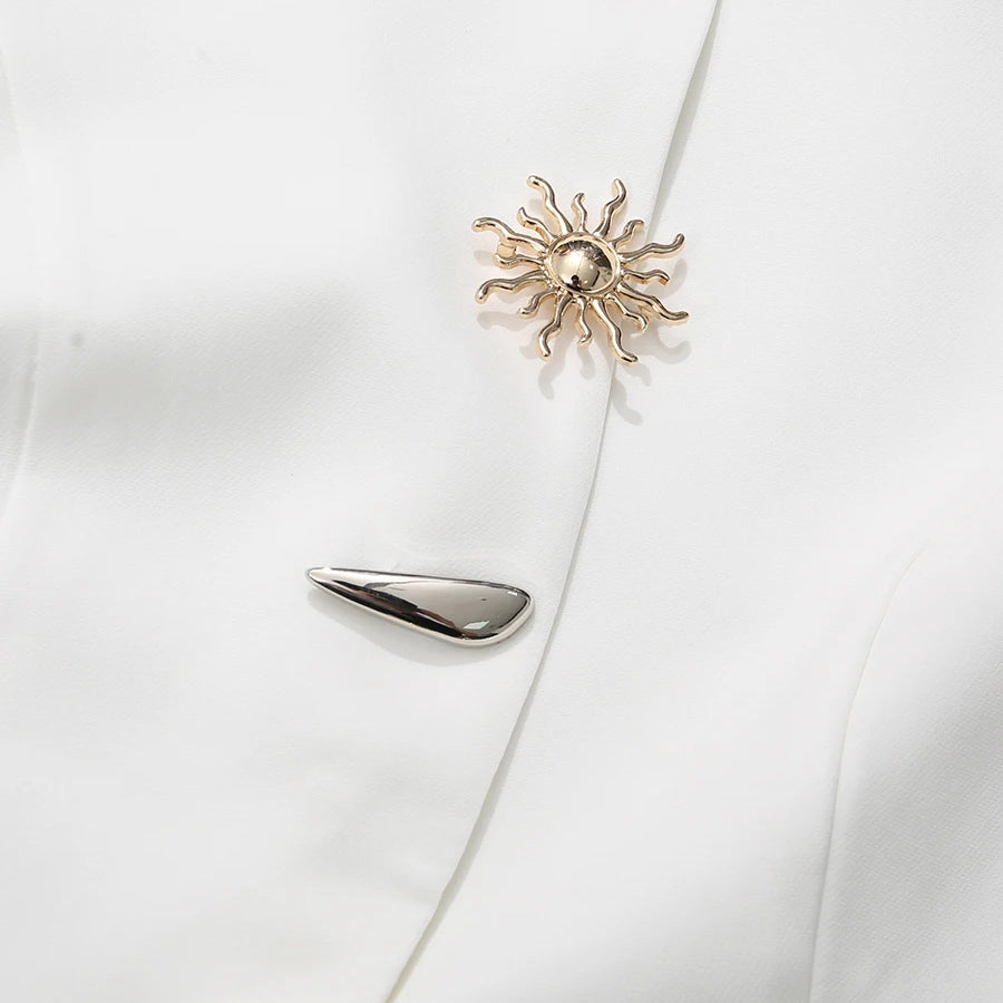 TWOTWINSTYLE Solid Slimming Split Vests for Women Round Neck Sleeveless Patchwork Irregular Button Fashion Vest Female Clothing