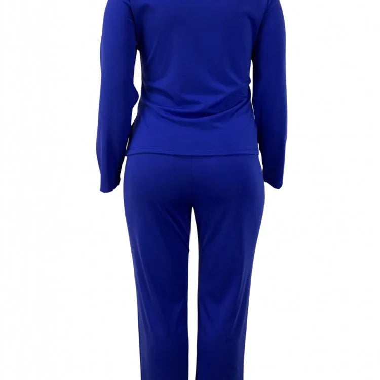 2 Piece Women Sets 2025 New Arrival Plus Size Spring Autumn Matching Sets Top And Pants Suits Outfits Oversized Clothing