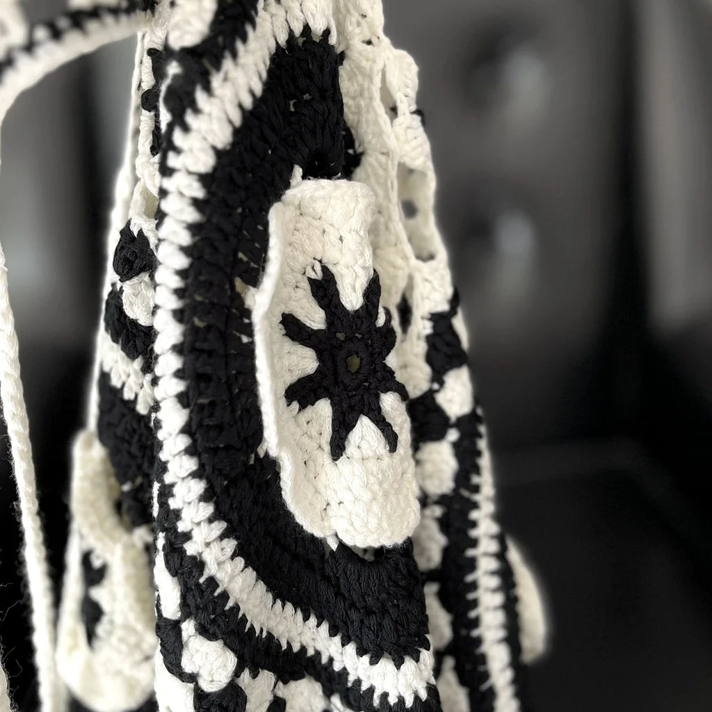 Crochet Knit Long Maxi Dress for Sexy Women Fashion Cream Combo Halter Backless Hollow Out Summer Club Party Dresses Outfit