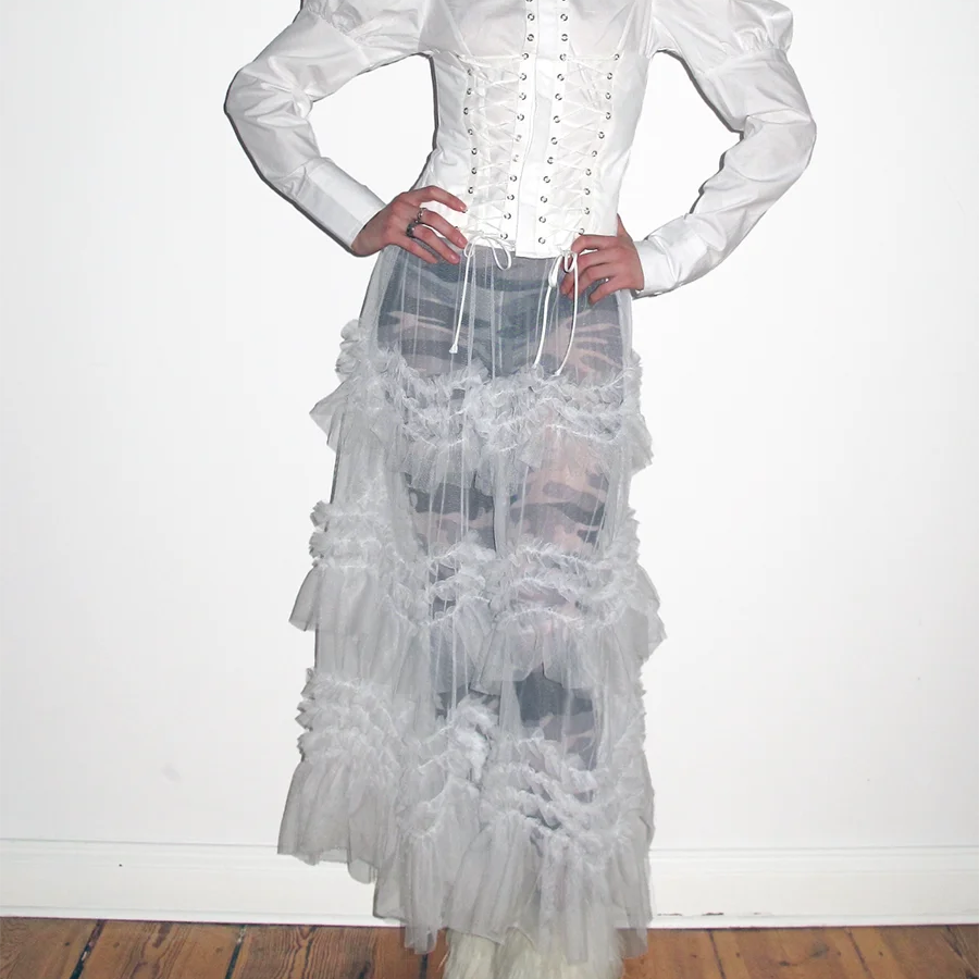 TWOTWINSTYLE Solid Slimming Spliced Lace Up Elegant Blouses for Women Lapel Long Sleeves Patchwork Folds Top Female Clothing New