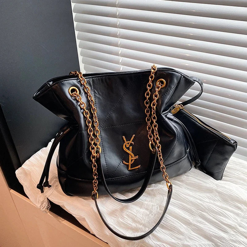 Luxury Exclusive Deluxe Women Tote Bag Vintage Leather Crossbody Bag High End Shoulder