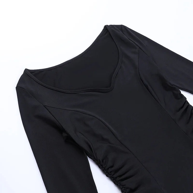 Halloween Cos Morticia Elegant Gothic Dress for Women Adams Family Inspired Wednesday Slim Summer Mermaid