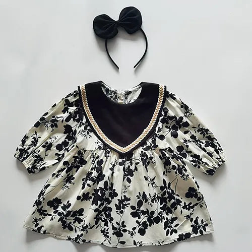 Sister Clothing Autumn Spring Kids Princess Dresses Baby Girls Rompers Long Sleeve Cotton Embroidery Children Clothes 211103 Dress