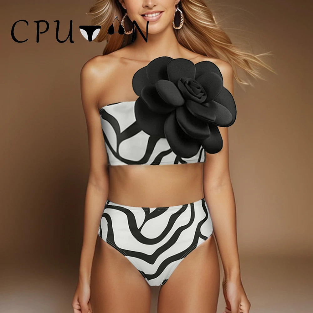 Sexy Push Up Bikini Set High Waist Swimsuit Vintage Women Swimwear Summer Beachwear Brazilian Biquini Bathing Suit bikini 14