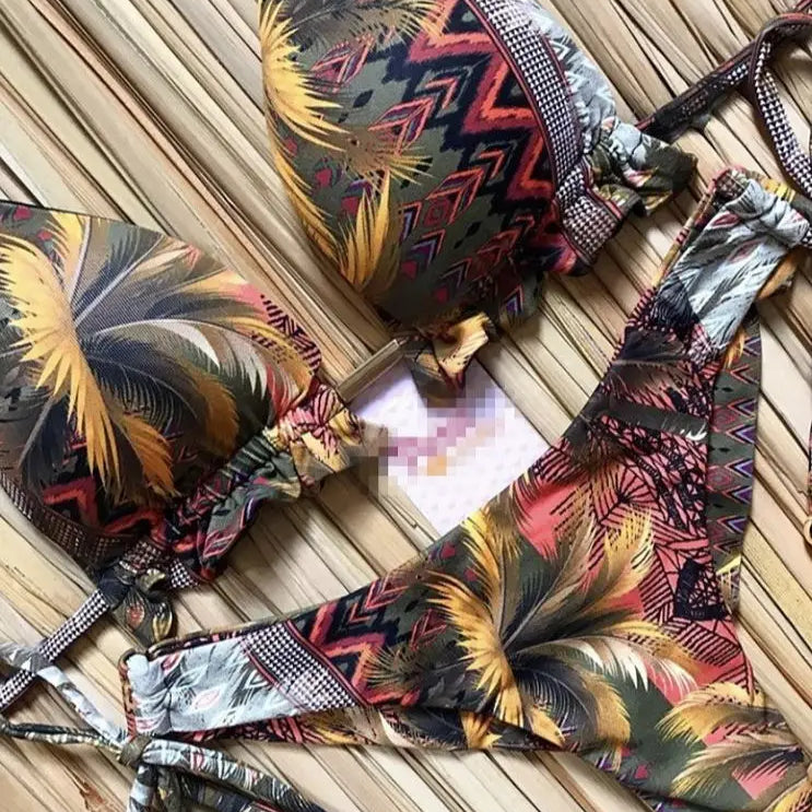 RUOTONGSEPT Bikini Women's Swimsuit 2022 New Swimwear Female Sexy Bikinis Set Push up Swimming for Bathing Suit Women Swimsuits QS02