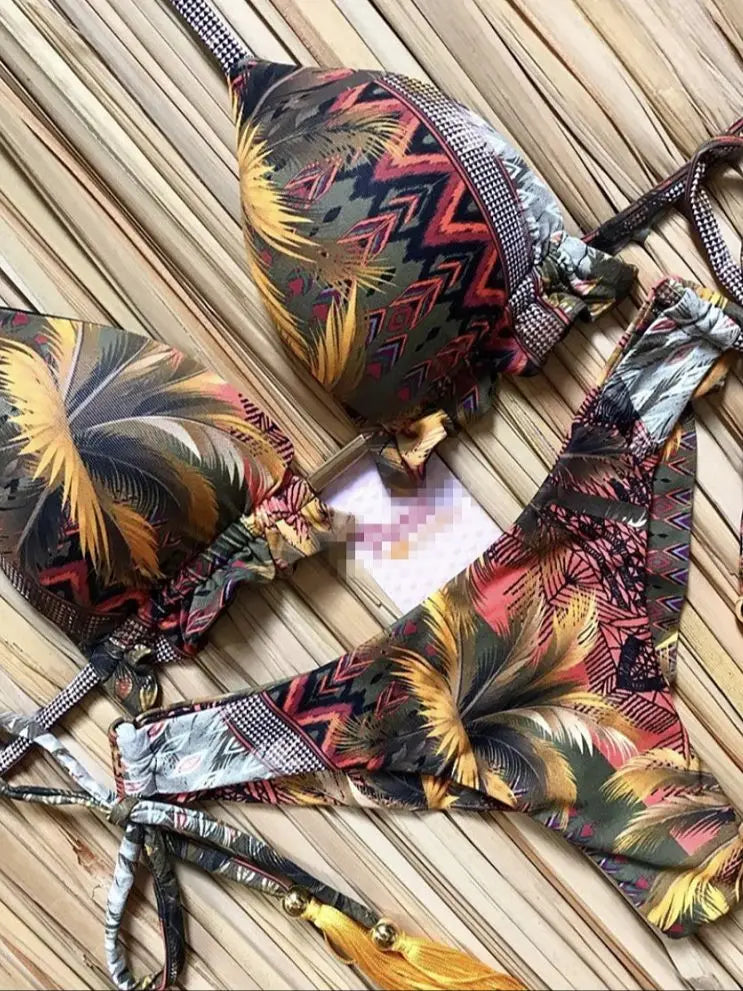 RUOTONGSEPT Bikini Women's Swimsuit 2022 New Swimwear Female Sexy Bikinis Set Push up Swimming for Bathing Suit Women Swimsuits QS02