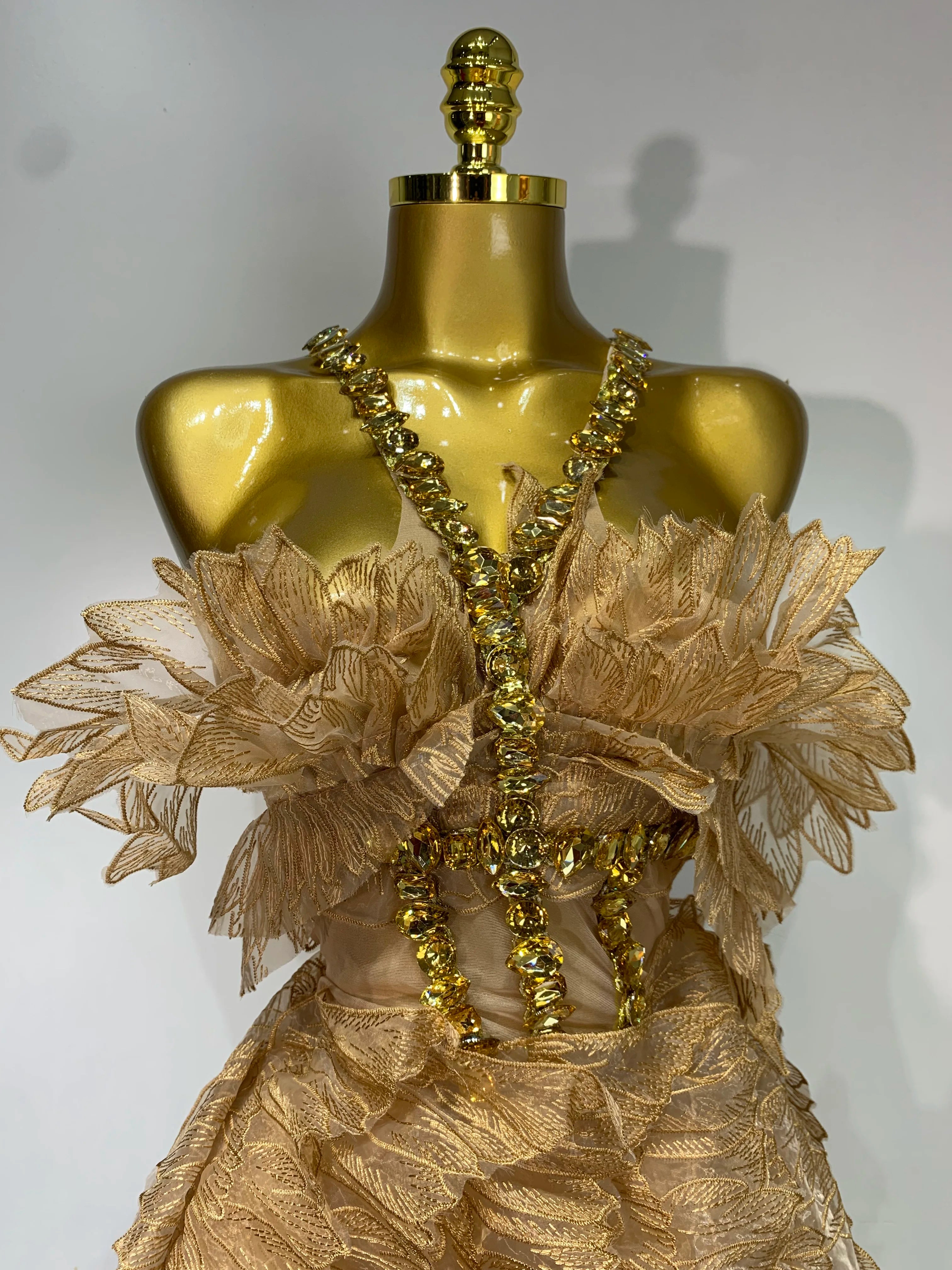 Women Sexy Mesh See Though Crystal Bodycon Mini Dress Celebrate Birthday Party Nightclub Hotwife Outfit Singer Stage Costume