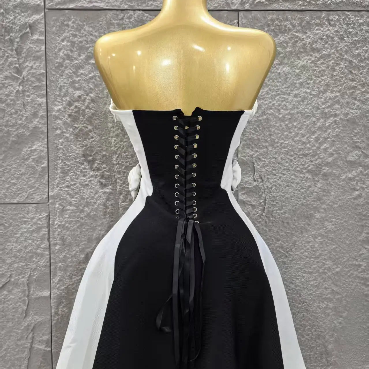 High Quality Women Sexy Strapless Florals Bandage A-Line Mini Dress Celebrate Birthday Party Girls' Date Vacation Dress