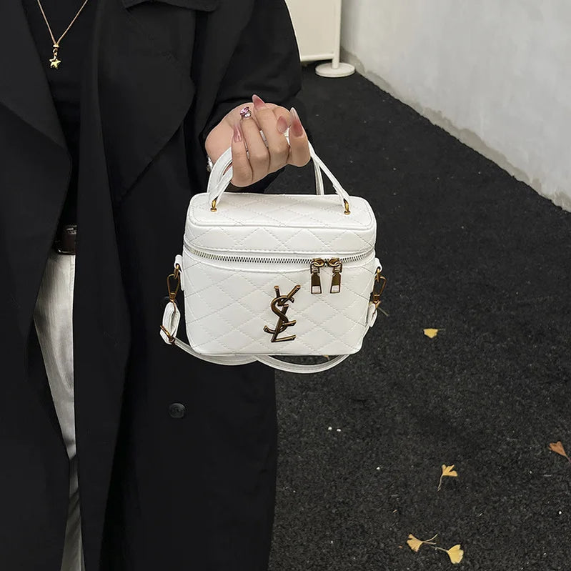 2025 Women's Fashion Box Bag Stylish Small Square Handbag Versatile Shoulder & Crossbody Purse for Women Trendy Clutch Daily Use