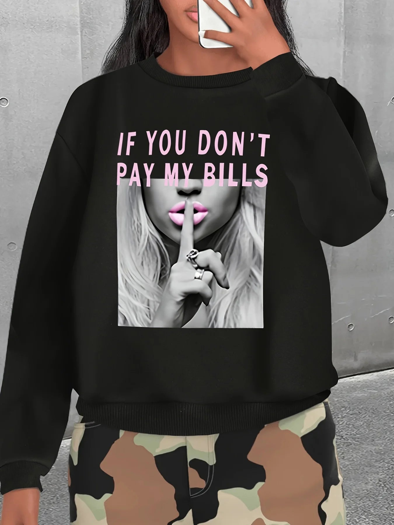 Women's Loose Fashion Sweater Autumn and Winter Round Neck Plush Plus Size