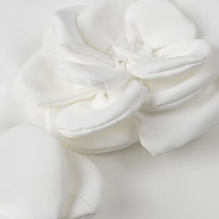 Aonibeier Y2K Extreme Short Women Mini Skirt Suits Traf Summer Flower Appliques Sleeveless Tanks Female Crop Top Sets White