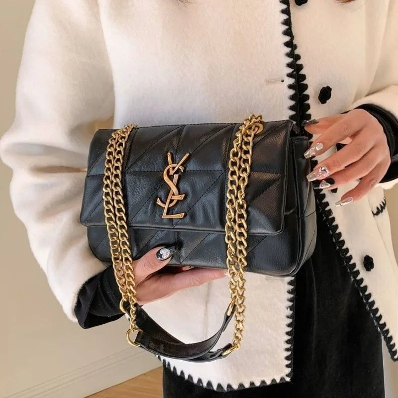 2025 New Luxury Diamond Quilted Chain Bag Women Fashion Crossbody Shoulder Bag For Commute
