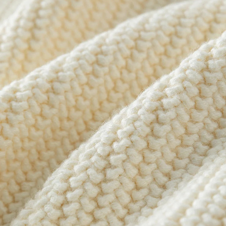 French Country Style V-neck Cable Knitting Vest for Women Early Autumn New Simple Temperament Loose Vest for Female