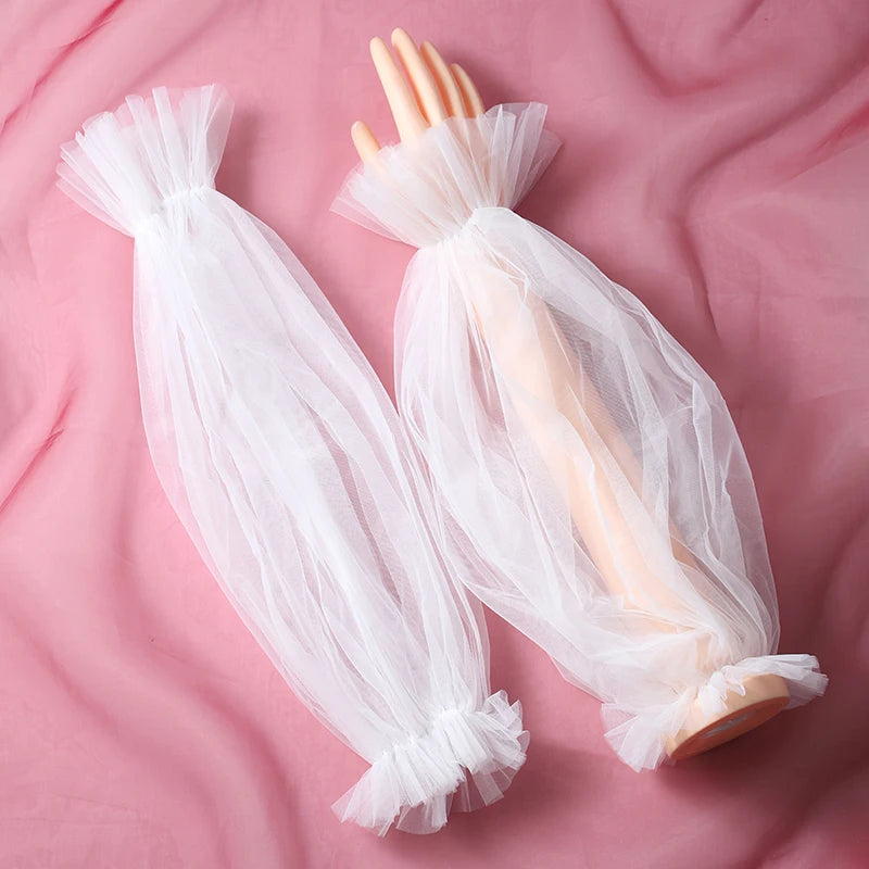 Wedding Bride Accessories Silk Gloves Long Short Dating Party Summer Elegance For Women and Girls ST-0045-C