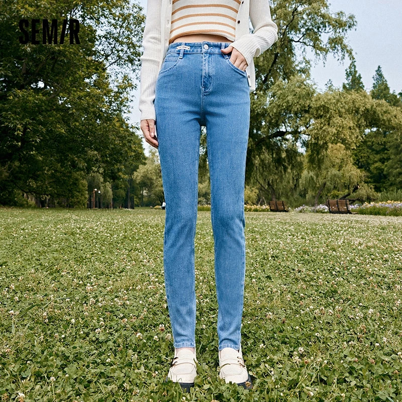 Jeans Women Stretch Slim Pints Slimming Autumn New Versatile Cropped Pants