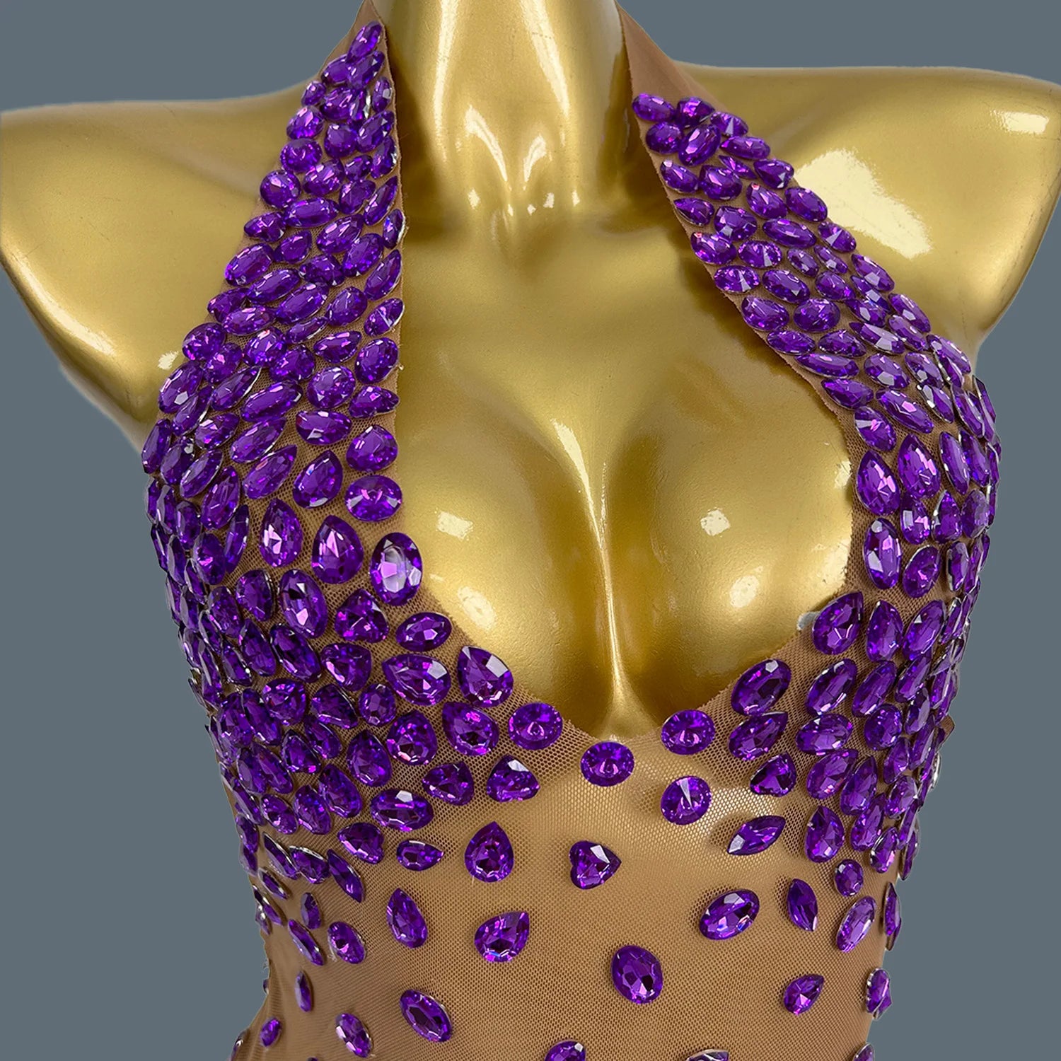 Sexy See Through Mesh Mini Dress Women Deep V Neck Backless Short Dress Club High-end Birthday Party Fancy Girls Outfit Baoshi