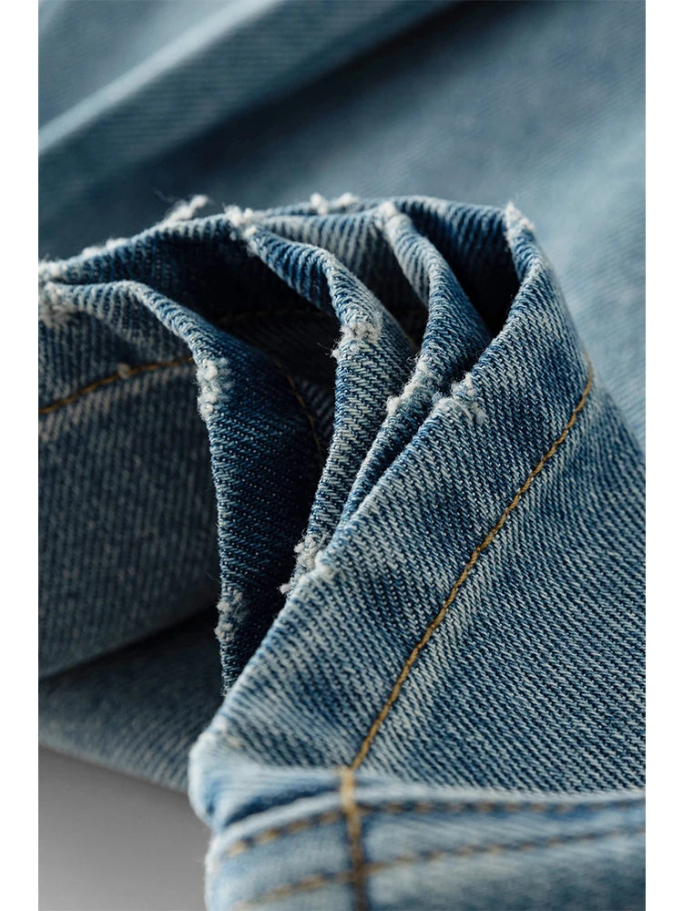 Retro Vintage High Waisted Wide Leg Jeans For Women's Summer Ice Oxygen Bar Cool Straight Leg Pants For Women Casual