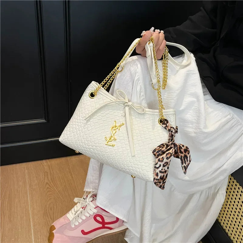 Popular Leather Crossbody Bag for Women Luxury Brand Famous Designer Classic Elegant Tote Bag with Strap