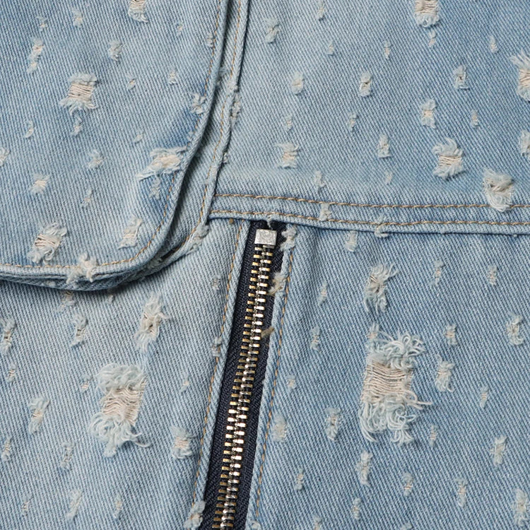 Solid Patchwork Pockets Casual Denim Trousers For Women High Waist Spliced Zipper Streetwear Wide Leg Jeans Female Fashion