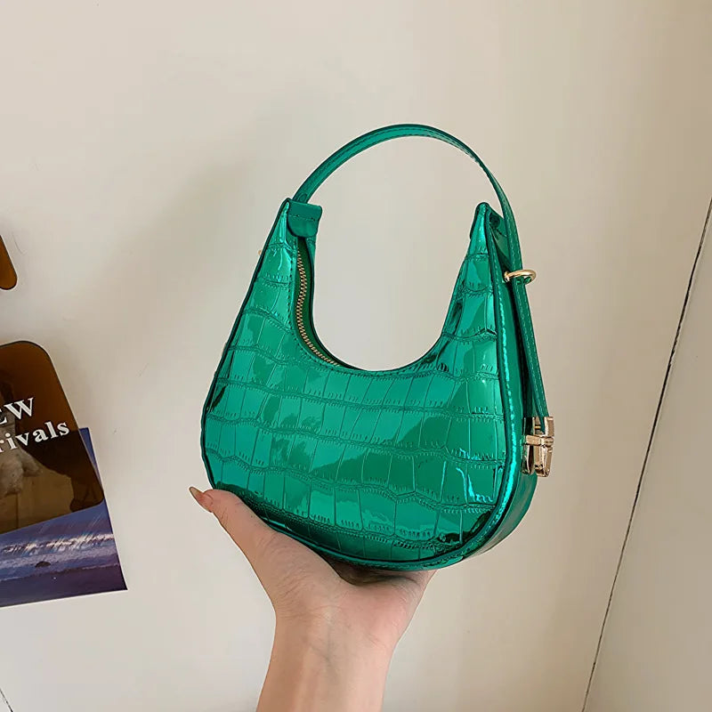 Candy Color Armpit Bag Purses and Handbags Stone Pattern Shoulder Bags for Women Luxury Designer Cloud Bag Party Clutch