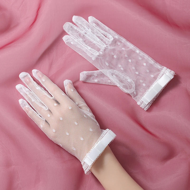 Bridal Wedding Gloves Short Tulle/Cotton Women's Party Prom Wedding Dress Accessories ST-0052-B CHINA