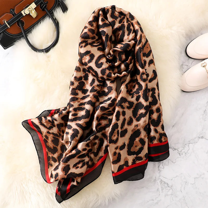 180*90cm Luxury Brand Spring Summer Autumn Women Clothing New Fashion Color matching printed silk scarf lady popular turba 6 180cmx90cm