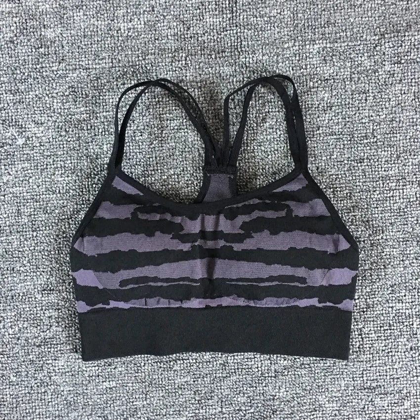 Pad Seamless Ensemble Women Sport Bra Yoga Set Workout Gym Legging Running High Waist Scrunch Pant Fitness Active Suits black bra