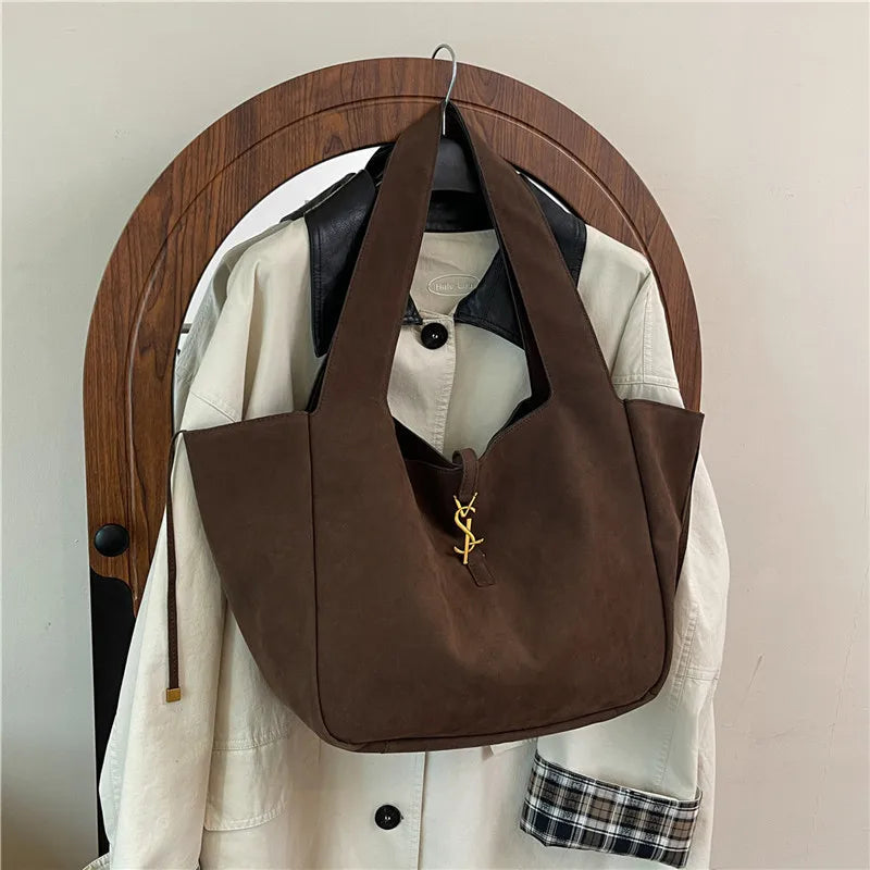 2025 New Women's Large Tote Bag - Elegant PU Leather Shoulder Purse, Spacious Work Commuter Bag, Versatile Casual Chic
