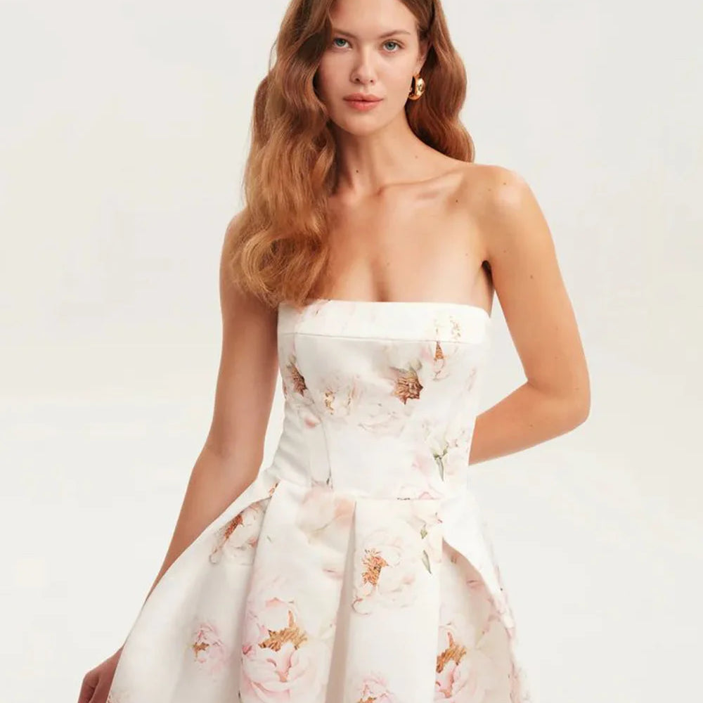 Summer Style Women Sexy Off the Shoulder Back Lace-up A-Line Long Maxi Dress Celebrate Birthday Party Girls' Dress