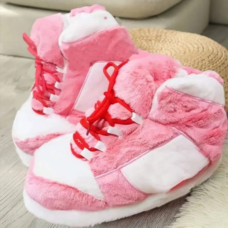 Women/Men Sneakers Unisex Winter Warm Home Slippers One Size Lady Indoor Cotton Shoes Woman House Floor Slippers Fashion Trend 03 One size