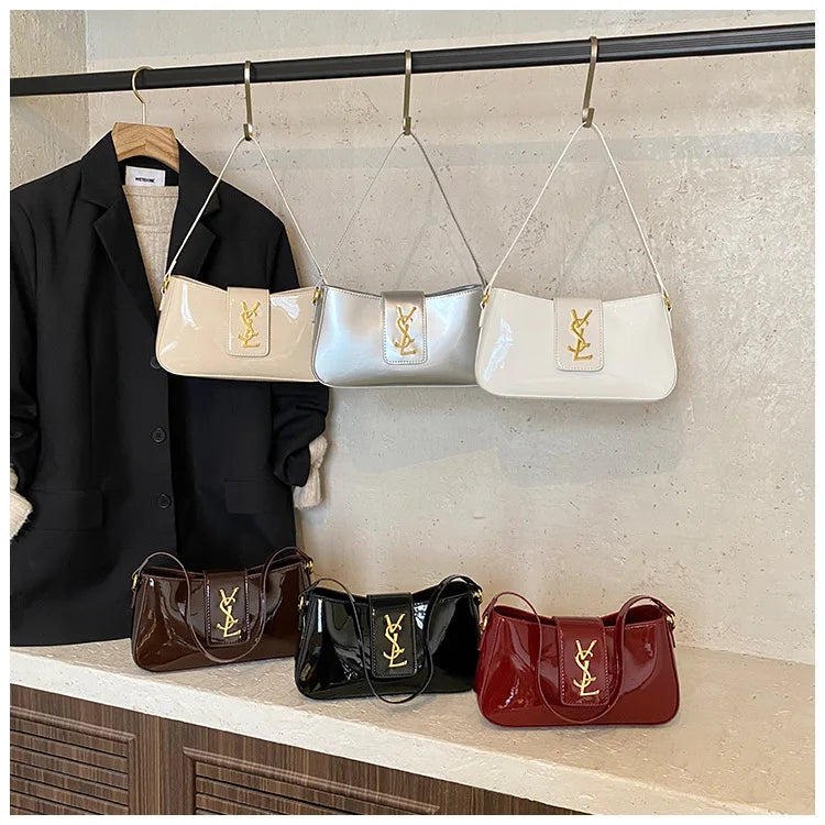 Famous Designer Elegant Leather Shoulder Bag - Women's Crossbody Handbag Popular Classic For Ladies Paris Fashion Women's Bag