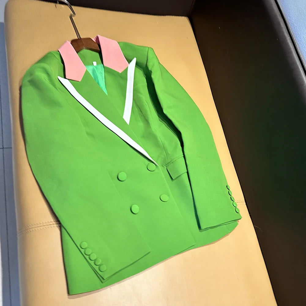 Clearance Sale Price Blazer S-XXXL Red White Black Purple Fashion Women's Blazer Outfit green jacket