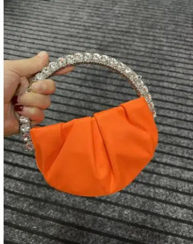 Designer Rhinestones Clutch Purse Bag for Women Handle Bag Leather Shoulder Bag Purse Shiny Crystal Purses and Handbag 12