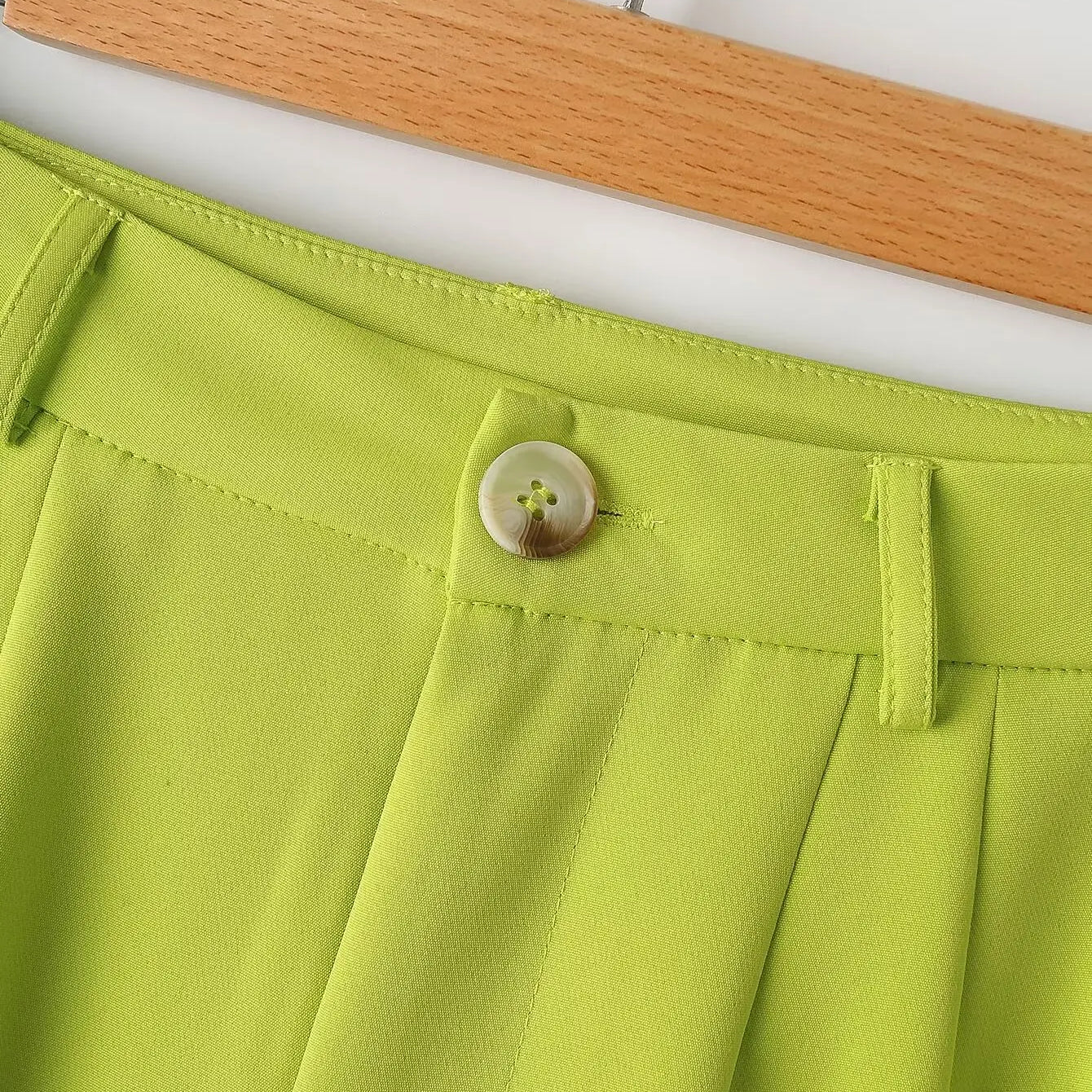 Women's Clothes Casual Green High Waist Loose Trousers Spring and Autumn Pants 2024