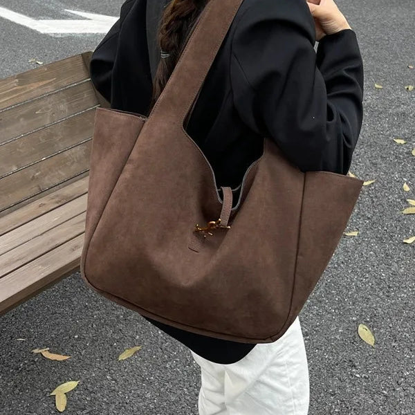 2025 New Women's Large Tote Bag - Elegant PU Leather Shoulder Purse, Spacious Work Commuter Bag, Versatile Casual Chic