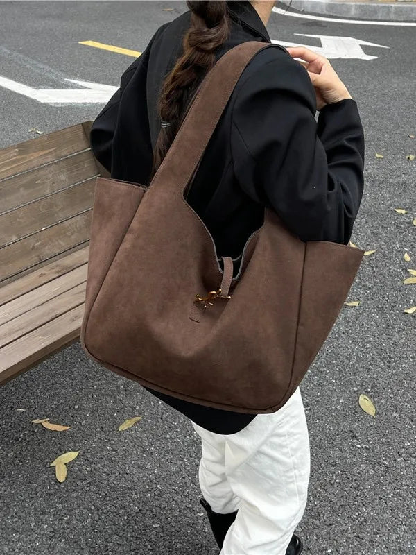 2025 New Women's Large Tote Bag - Elegant PU Leather Shoulder Purse, Spacious Work Commuter Bag, Versatile Casual Chic