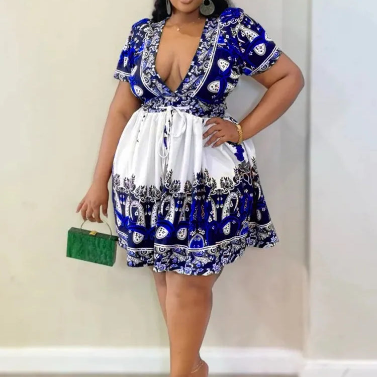 2 Piece Tops And Skirt Sets Plus Size Clothes Dresses For Women's Clothing 2025 Summer Autumn Big Size 3XL 4XL 5XL Oversize