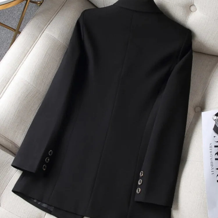 Women Blazer Coat Fashion Long Sleeve Tops Outerwear Chic Elegant Long Sleeve Basic All-match Office Streetwear New 2023
