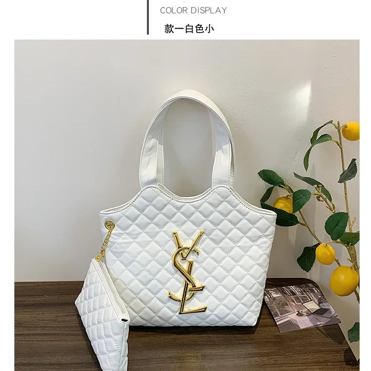 Must-Have 2025! Korean Spring/Summer Padded Shoulder Bag - Quilted Stitch, Popular Insert & Spacious Euro-American Style