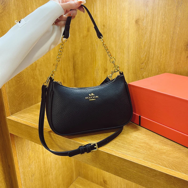 Premium Leather Handbag Tote For Ladies, Shoulder Strap Included Messenger Style Luxury Classic Elegant