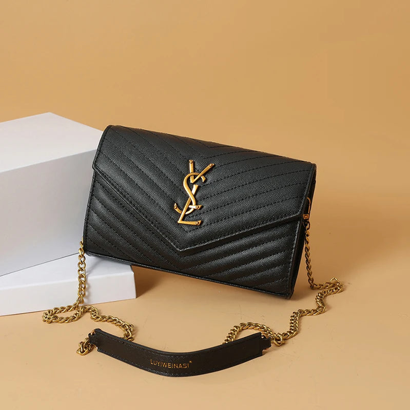 Luxury women's chain strap shoulder bag, elegant women's crossbody bag, casual travel women's handbag