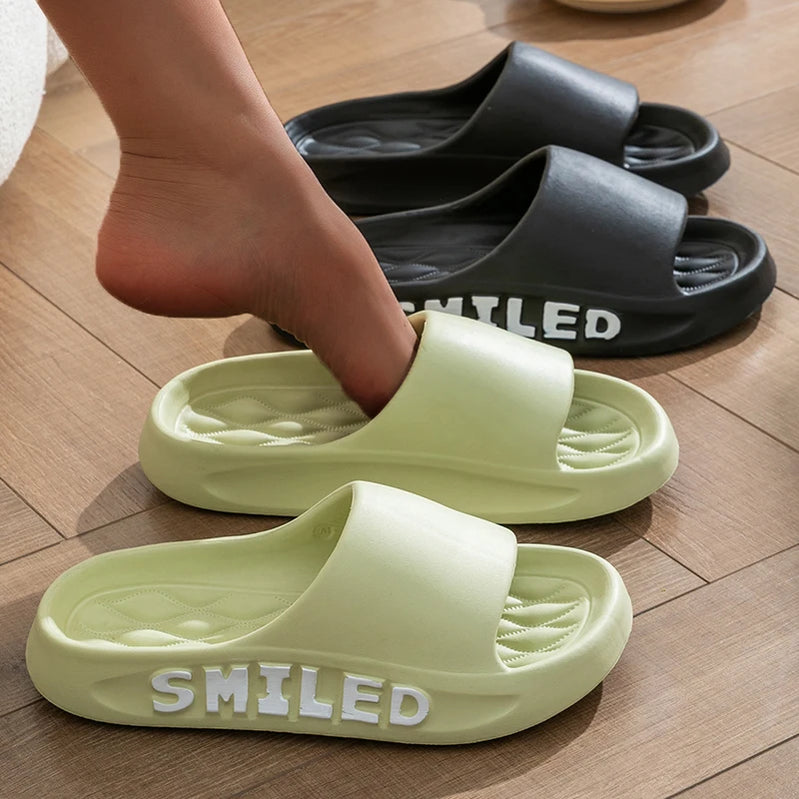 Fashion Concise Summer Couple Non-slip Soft Slides Lithe Comfort Sandals Men Women Casual Slippers Ladies' Home Flip Flops