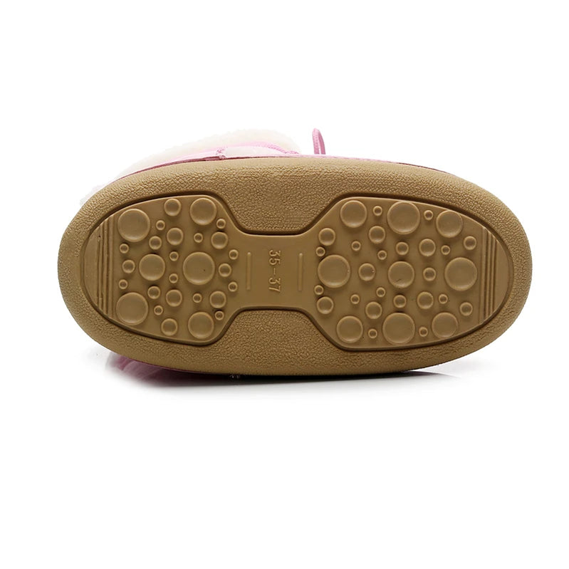 Women's Winter Boots 2023 Women Snow Boots Cold-proof Warm Mid-calf Pink Space Boots Slip-resistant Cotton Woman Winter Shoes