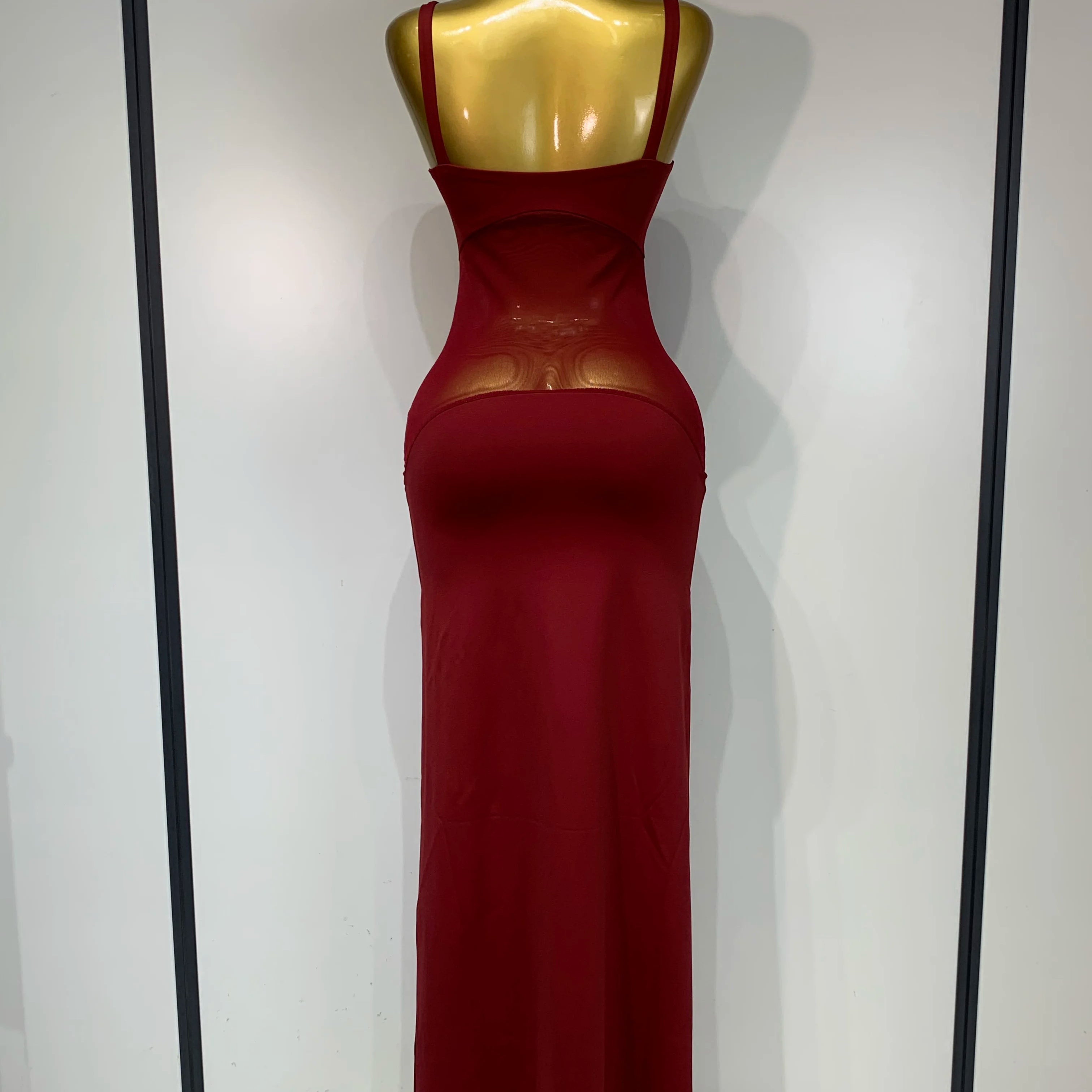 Sexy See Through Mesh Patchwork Long Dress 2025 Women Backless Bodycon Cocktail Party Elegant Luxury Birthday Dresses Vestidos