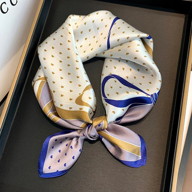 53cm Pure Silk Scarf Women Square Scarves Foulard Hairbands Lady Luxury Designer Female Bandana Neck Kerchief Ties Bandana Hijab 53cm Silk Scarf 11 53X53CM