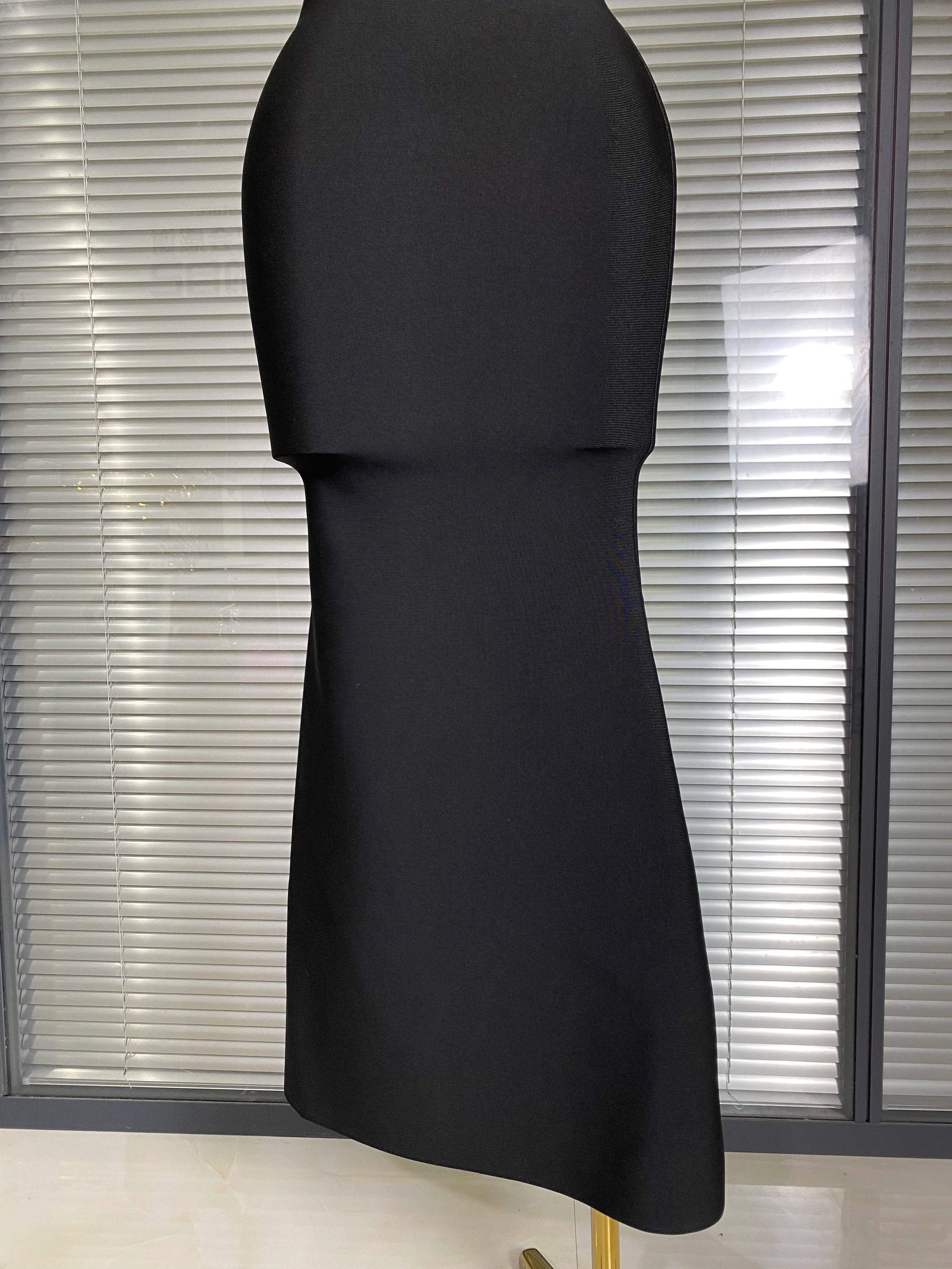 Vestido New INS Sexy Women Black Backless Bandage Dress Celebrity Knitted Bodycon Party Maxi Dress