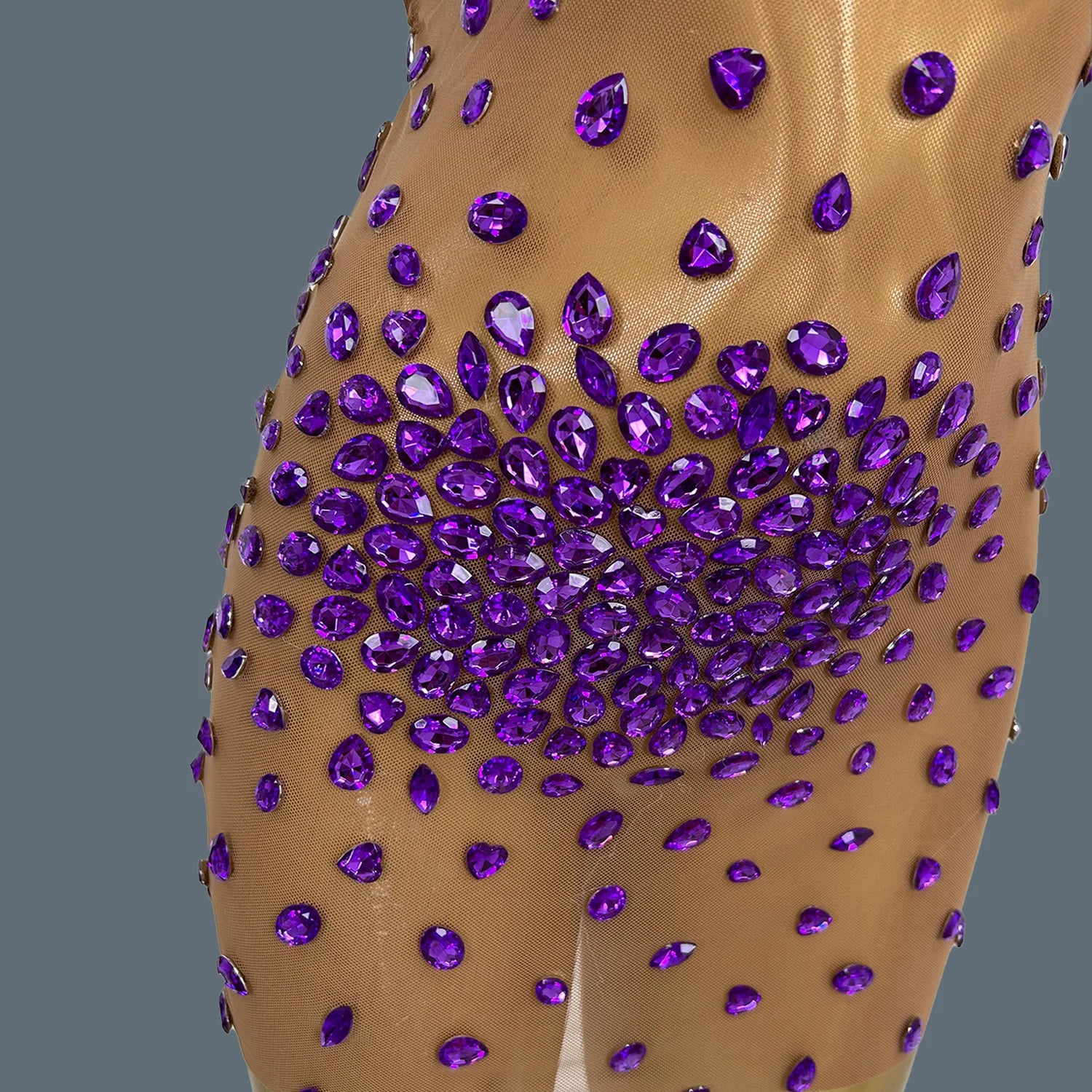 Sexy See Through Mesh Mini Dress Women Deep V Neck Backless Short Dress Club High-end Birthday Party Fancy Girls Outfit Baoshi