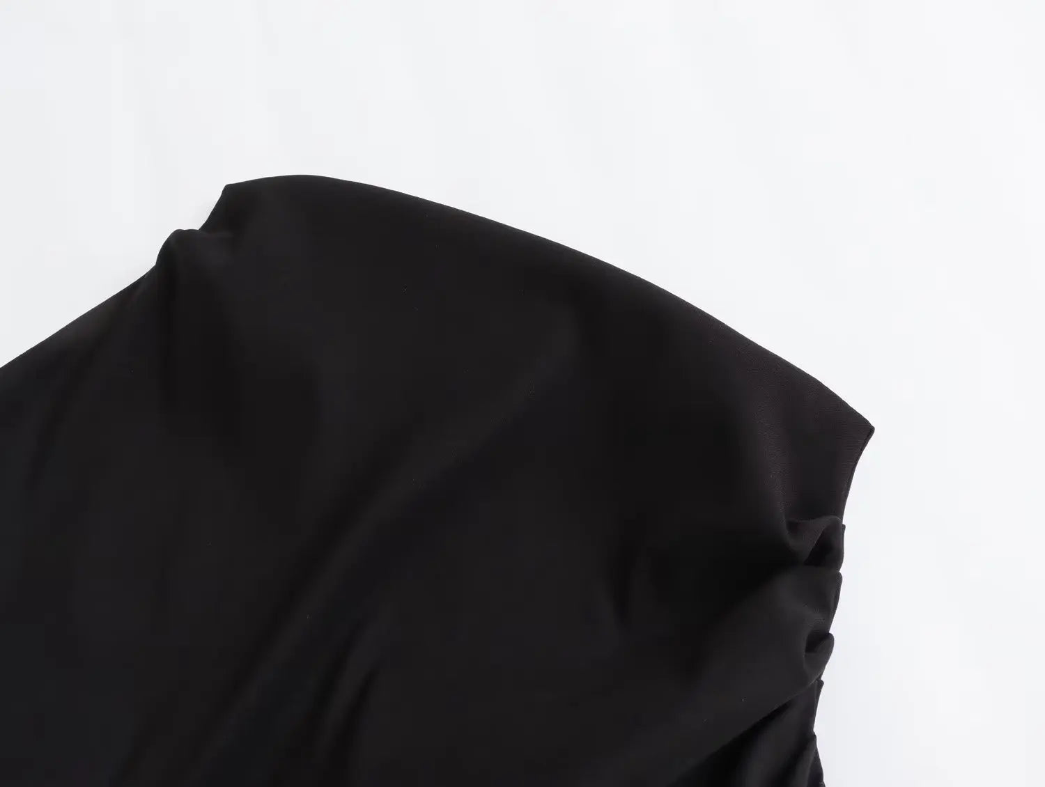 Autumn Vintage Women Solid Shirt Folds Asymmetrical One-Shoulder Shirt Skew Collar Shirt Women Elegant Mujer Tops